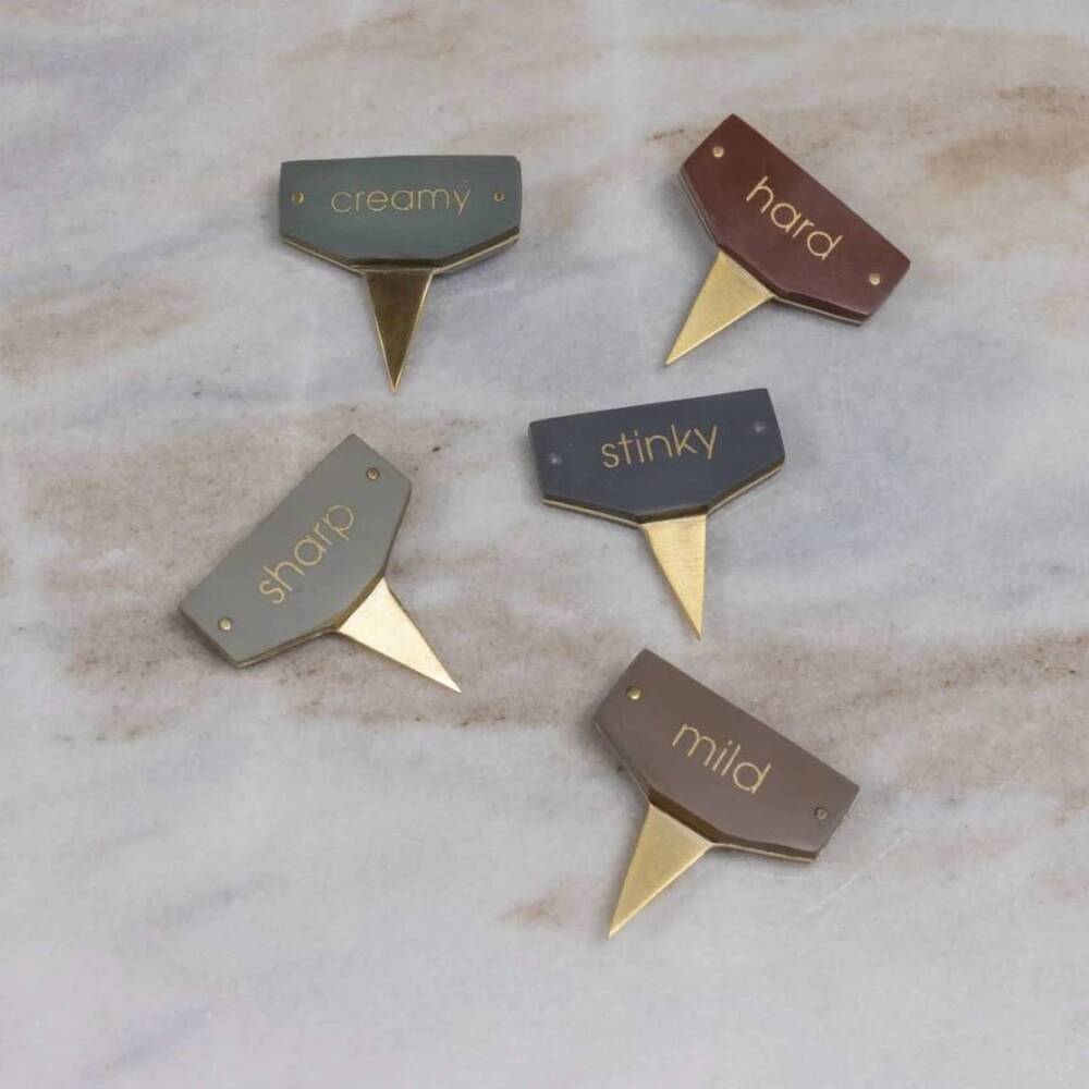 NEW BE HOME billie cheese markers - set of 5 in assorted